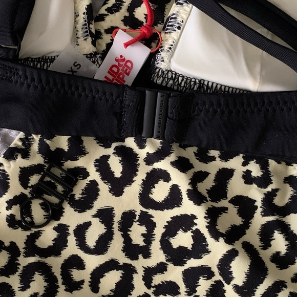NWT Solid & Striped Morgan Leopard Print Top And Bottom Two-Piece Bikini Size XS - Picture 9 of 10